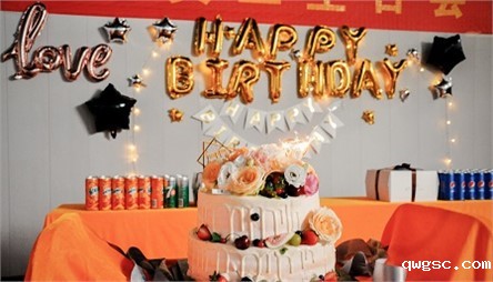 员工生日会 来自qwgsc家人的关怀